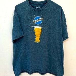 Blue Moon 🍺 Graphic T-Shirt Size XXL